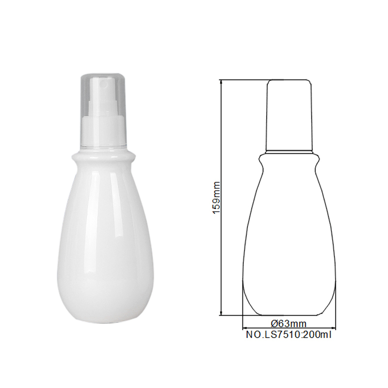200ml special shape PET mist spray bottle skincare packaging for toner lotion