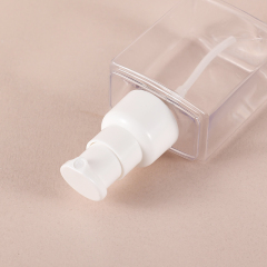Luxury 30-150 ml Liquid PETG Square Toner Pump Spray Bottle Free Sample Cosmetic Skin Care Packaging