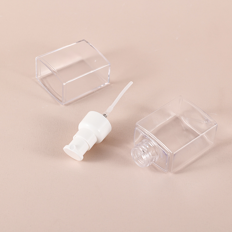 Luxury 30-150 ml Liquid PETG Square Toner Pump Spray Bottle Free Sample Cosmetic Skin Care Packaging