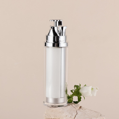 New design luxury 3-chamber bottle 45ml refillable empty lotion container