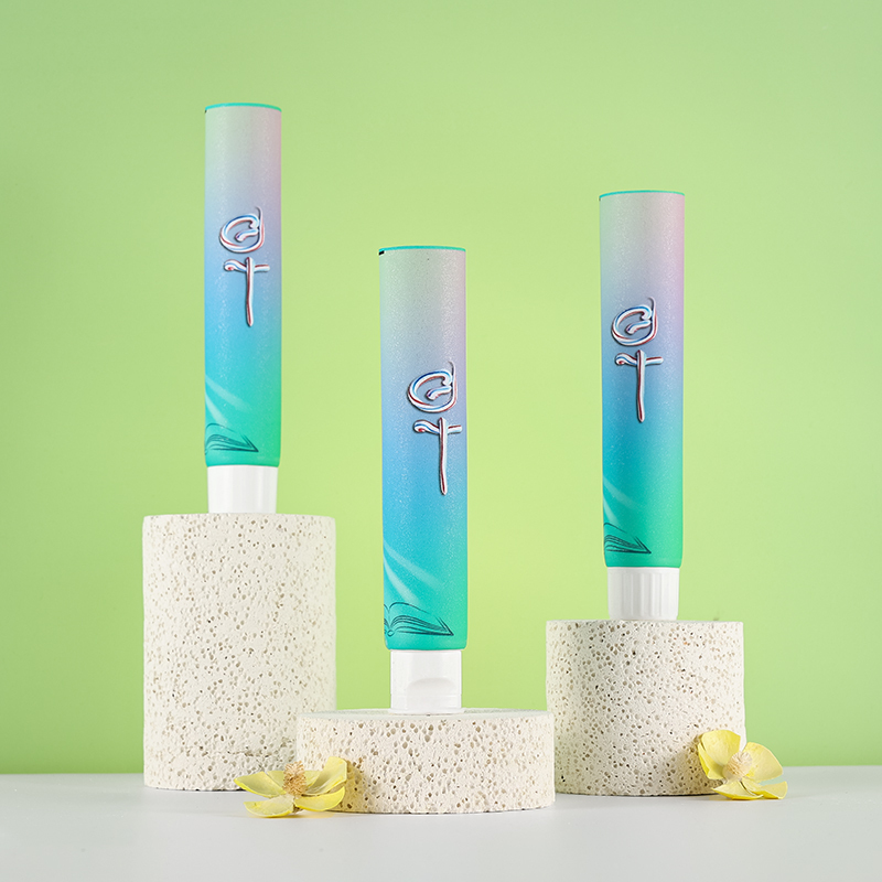 Popular design free sample D28 ABL cosmetic squeezable tubes empty pacakging