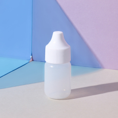 Mini 12ml squeezable plastic eye-drop bottle custom skincare packaging