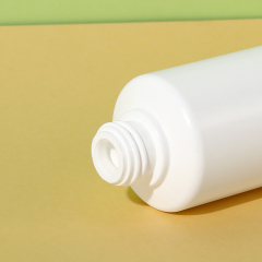 Custom color Round HDPE squeeze bottle dropper 100ml cosmetic packaging