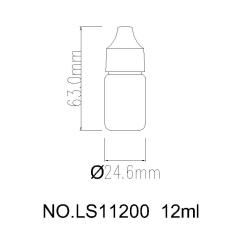 Mini 12ml squeezable plastic eye-drop bottle custom skincare packaging