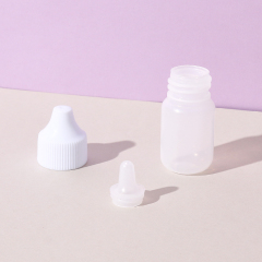 Mini 12ml squeezable plastic eye-drop bottle custom skincare packaging