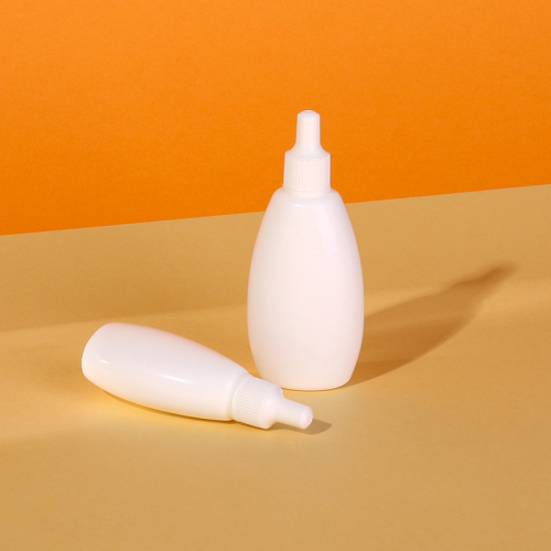 Oval 15ml 30ml HDPE plastic Dropper Bottles squeeze drug eye drop container