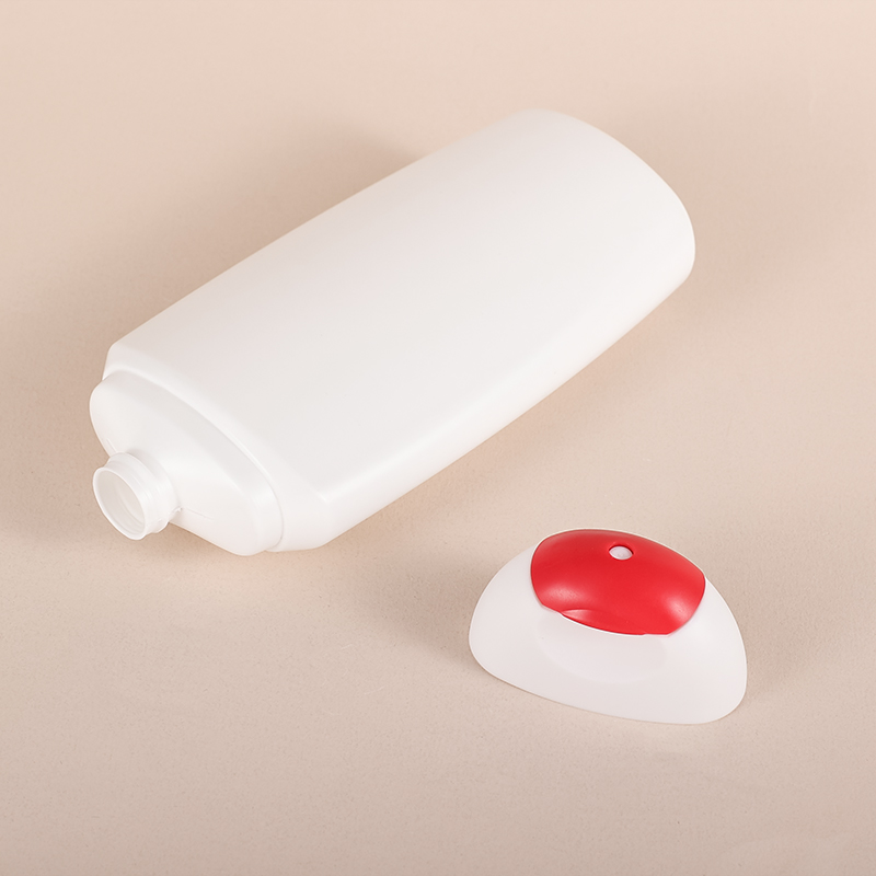 OEM 200ml flat plastic bottle HDPE shampoo bottles flip cap