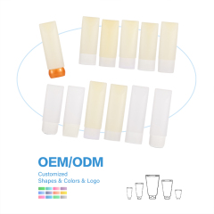 Customized shampoo cleanser flat squeeze tube empty packaging