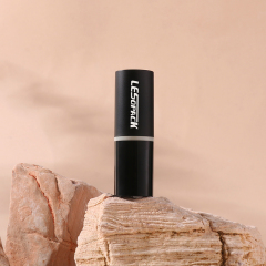 Wholesale Cylindrical black Lipstick tube empty lip balm container for makeup