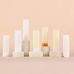 Customized shampoo cleanser flat squeeze tube empty packaging