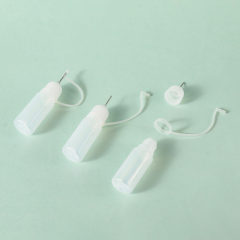 10 Pack Refillable Funnel 15ml LDPE Clear Empty Squirt Mini Bottle For Glue