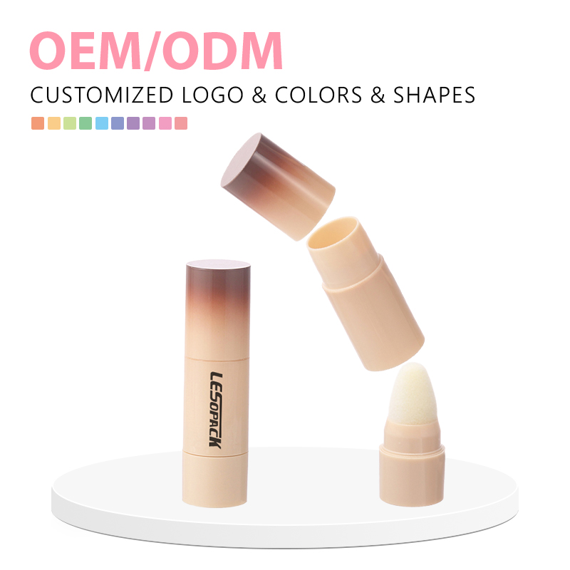 OEM Plastic Foundation Concealer Tube Sponge Applicator Empty Cosmetic Container