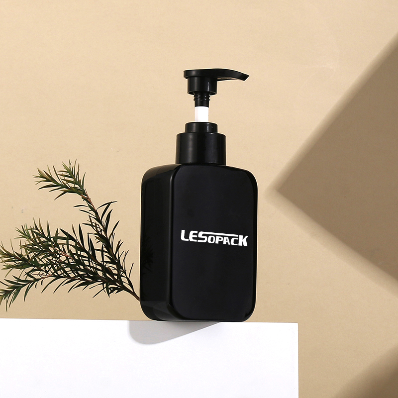 New arrival luxury 150ml PET lotion bottle square shampoo body wash skincare packaging