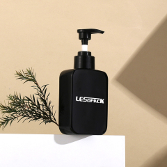 New arrival luxury 150ml PET lotion bottle square shampoo body wash skincare packaging