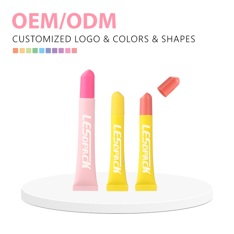 Hot sell 10ml 20ml LDPE mini lip balm soft tubes empty skincare container