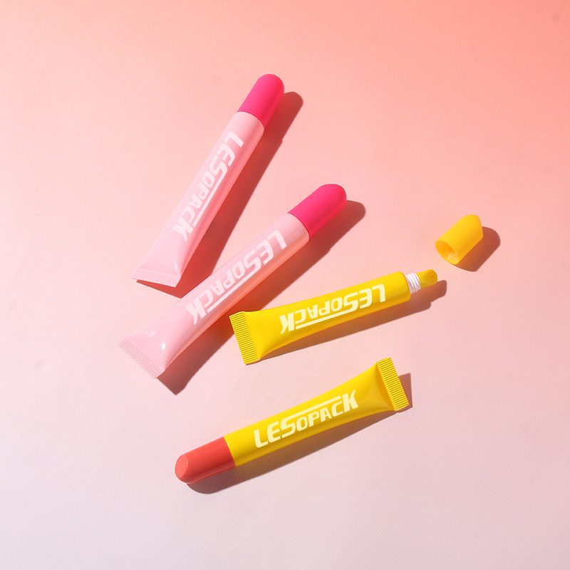 Hot sell 10ml 20ml LDPE mini lip balm soft tubes empty skincare container