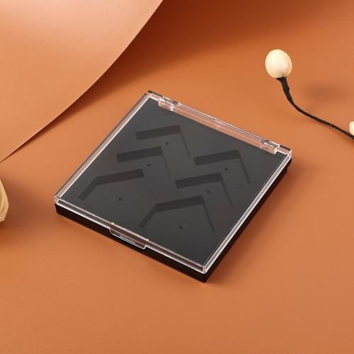 OEM square powder case eyeshadow blush empty plastic makeup container