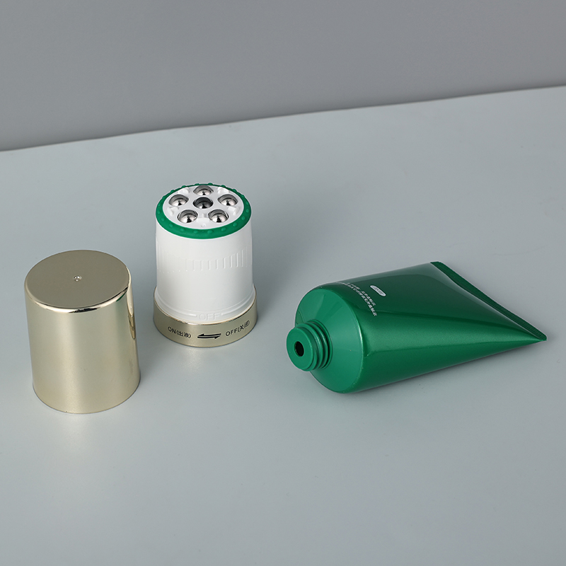 Custom 100ml Electric massage roller ball head round cosmetic tube empty cream packaging