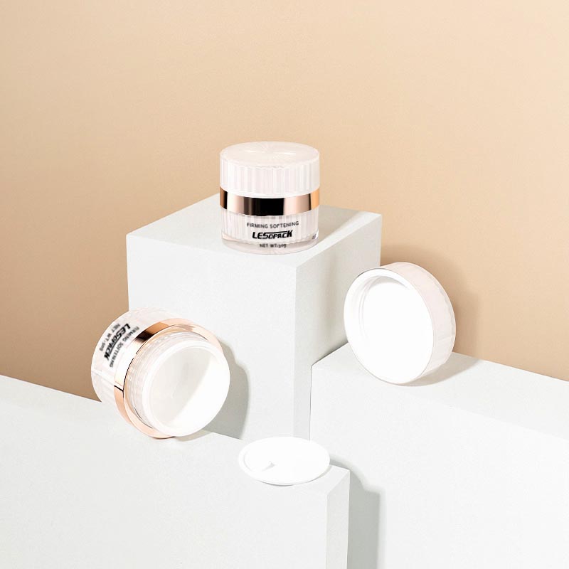 New luxury customized round 30g 50g acrylic cream jar plastic empty container