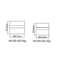 New luxury customized round 30g 50g acrylic cream jar plastic empty container