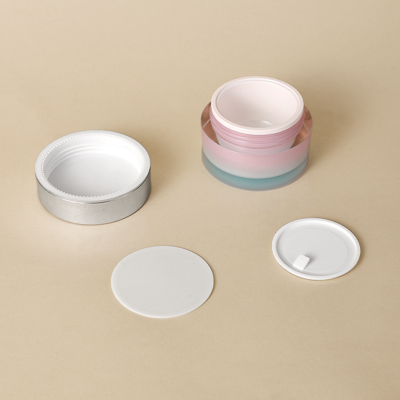High-end gradient color cosmetic acrylic jar 15g 30g 50g 100g custom skincare packaging