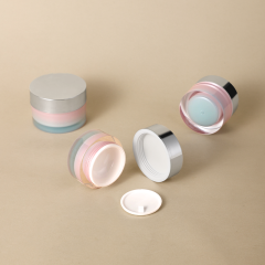 High-end gradient color cosmetic acrylic jar 15g 30g 50g 100g custom skincare packaging