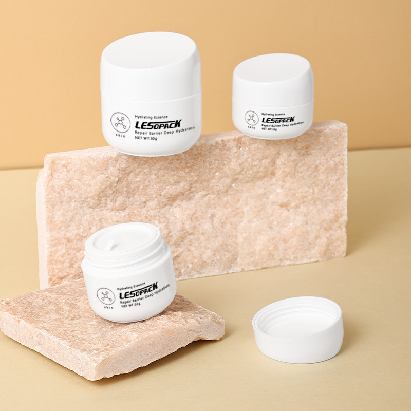 New Arrival AS 30g 50g Makeup Empty Storage Cream Jar Slanted Cap Custom Logo