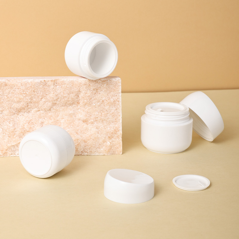 New Arrival AS 30g 50g Makeup Empty Storage Cream Jar Slanted Cap Custom Logo