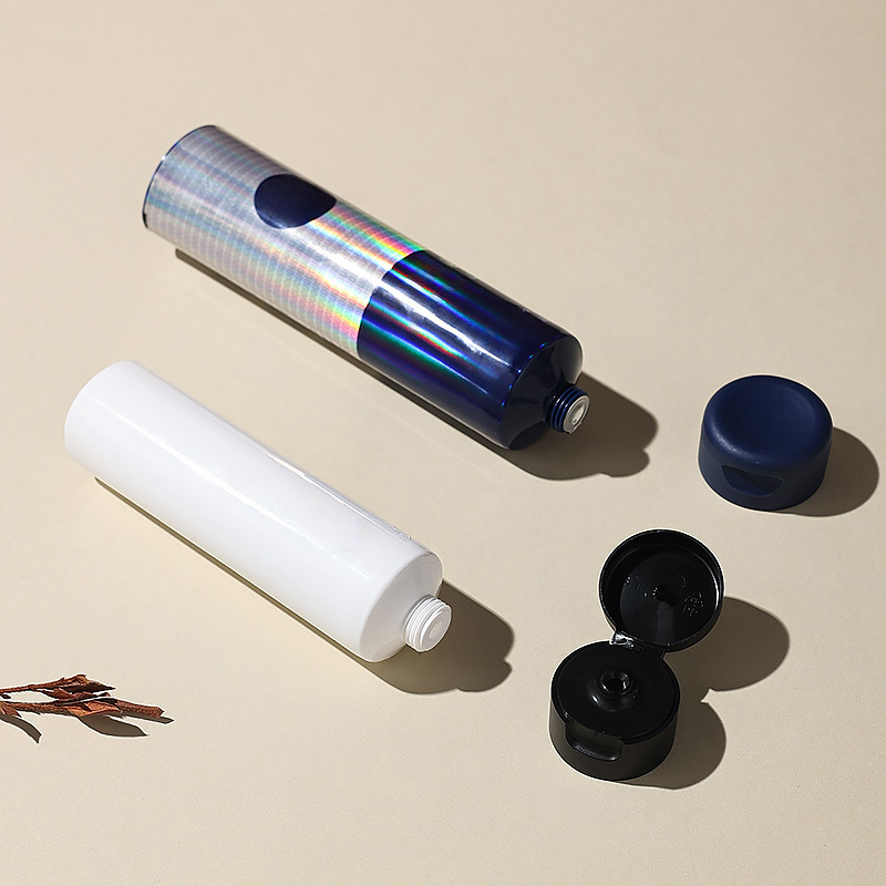 New wholesale PE ABL 30 ml 50 ml 60ml round cosmetic tube flip cap hand cream lotion cleanser