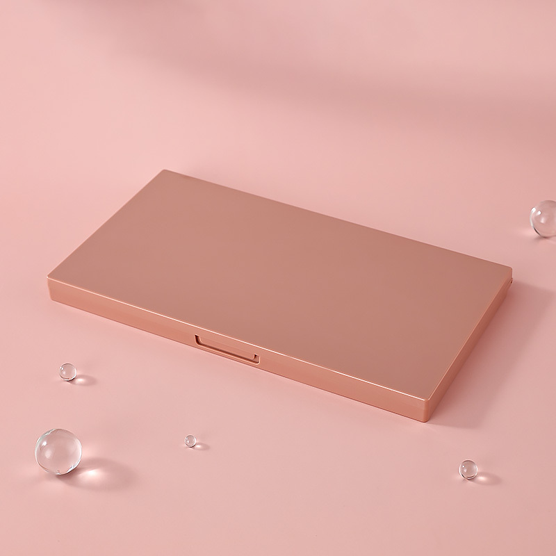 Hot sell rectangular eye shadow cosmetic powder palette DIY makeup container