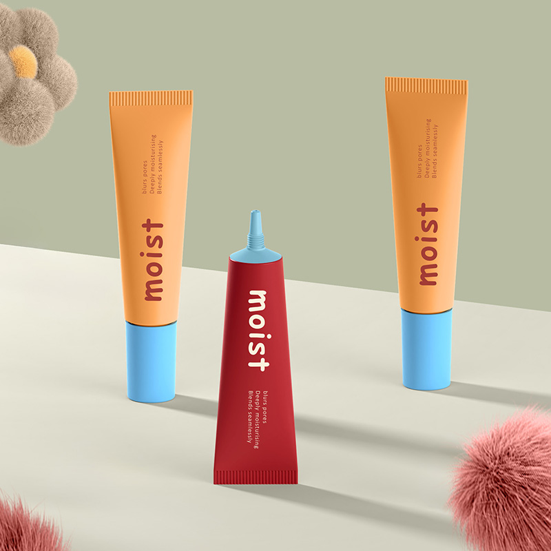 New 10ml 15ml cosmetic packaging long pointed nozzle soft plastic tubes for eye cream sunscreen