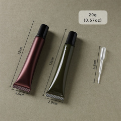 Cosmetic DIY dispenser 20g eye cream squeeze tube 10-piece set brown green