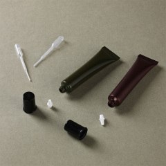 Cosmetic DIY dispenser 20g eye cream squeeze tube 10-piece set brown green