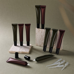 Cosmetic DIY dispenser 20g eye cream squeeze tube 10-piece set brown green