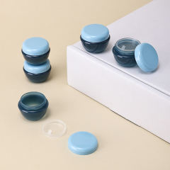 Cosmetics blue color mushroom shape 10 g eye lotion facial cream empty jars with gasket