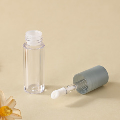 Plastic OEM leak-proof thick wall makeup container 7.5 ml serum lip oil tube with big wand