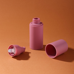 New arrival cylindrical 60ml 100ml plastic lotion airless bottle empty cosmetic dispenser