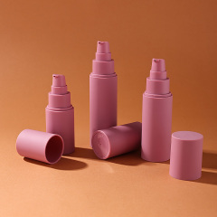 New arrival cylindrical 60ml 100ml plastic lotion airless bottle empty cosmetic dispenser