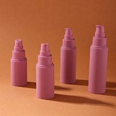 New arrival cylindrical 60ml 100ml plastic lotion airless bottle empty cosmetic dispenser