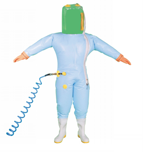 Positive pressure protective clothing