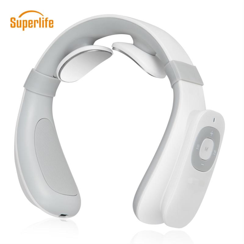 TENS/EMS USB Rechargeable Cervical Neck Massager for Soreness Reduction and Pain Relief with Heating