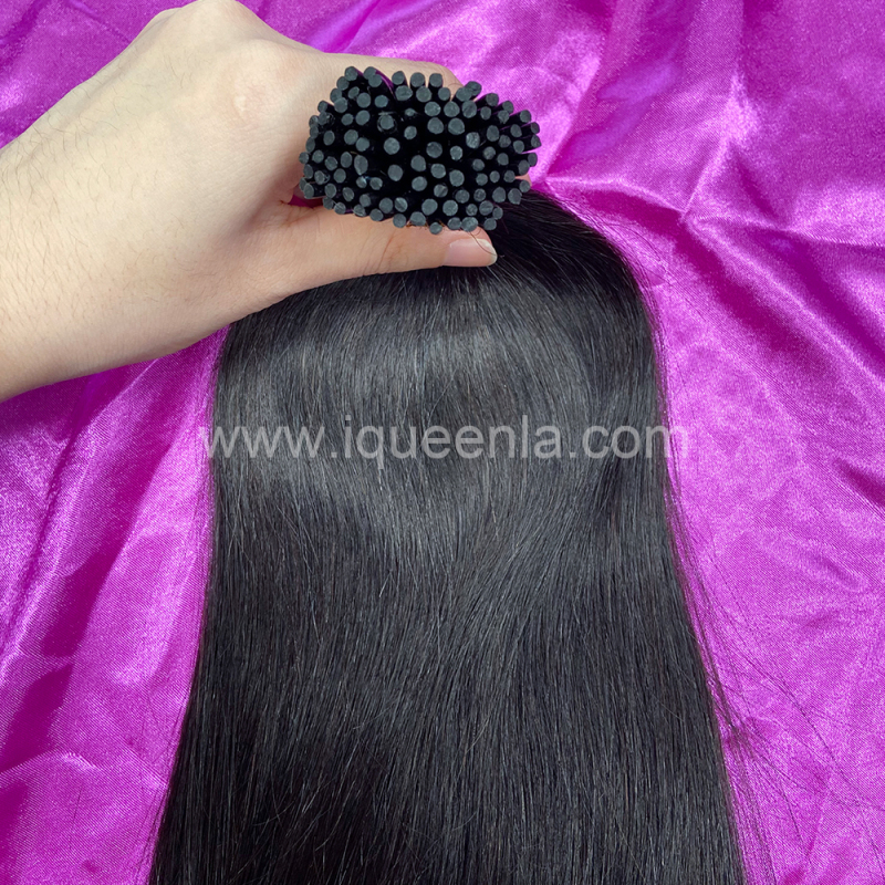 iqueenla Mink I Tip Straight Human Hair Extension