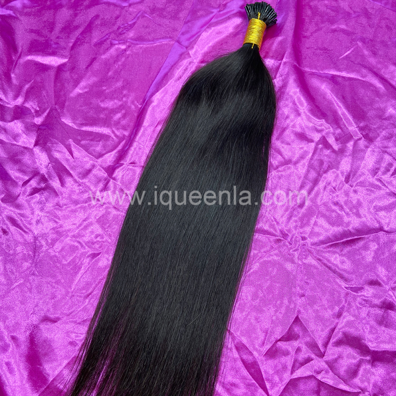 iqueenla Mink I Tip Straight Human Hair Extension