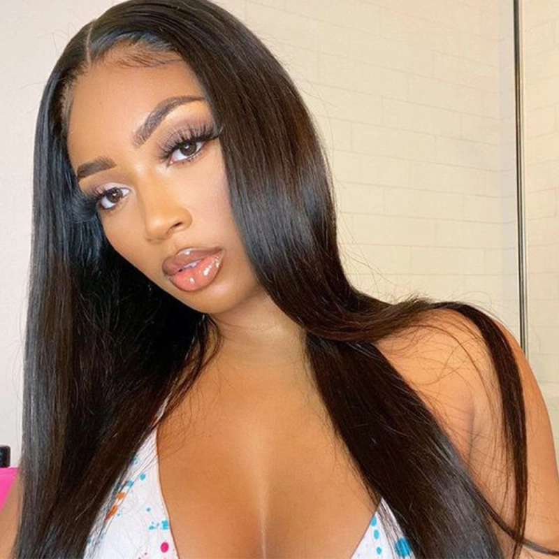 iqueenla Straight 13x4 Lace Frontal Pre-made Wig