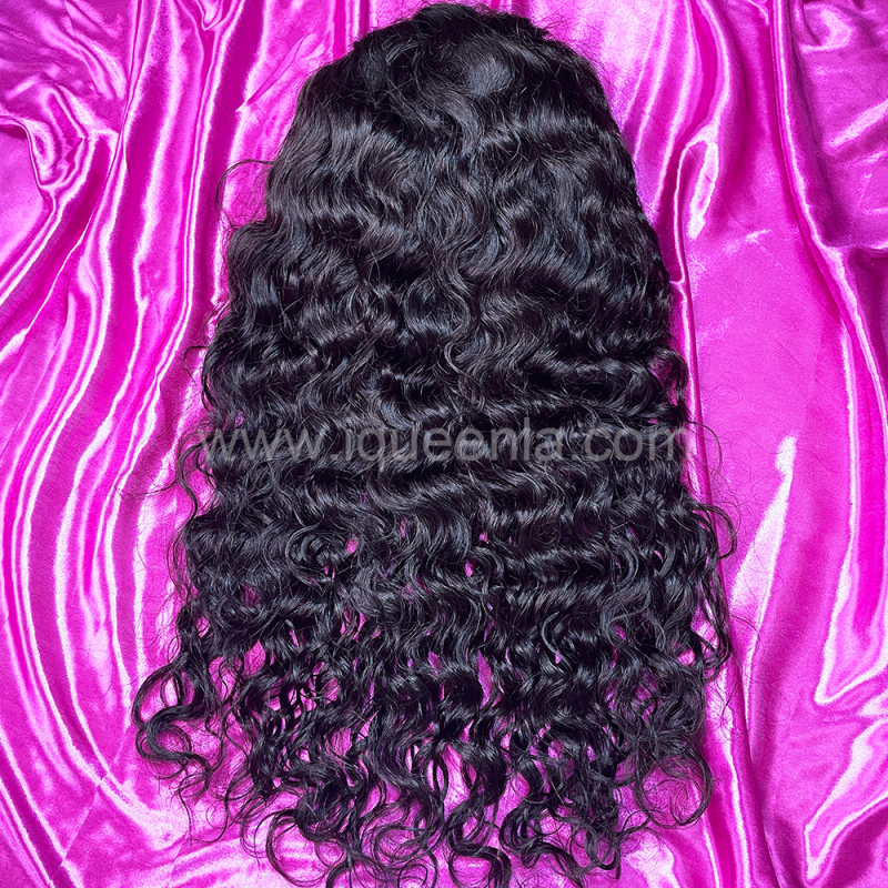 iqueenla Water Wave 13x6 Lace Frontal Pre-made Wig