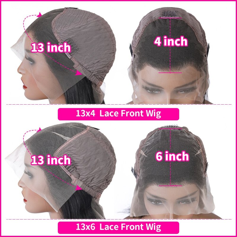 iqueenla Deep Wave 13x4 Lace Lace Pre-made Wig