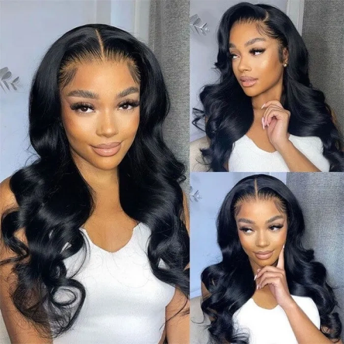 iqueenla 16 -26 Inch Body Wave 13x6 Lace Frontal Pre-made Wig Free Shipping