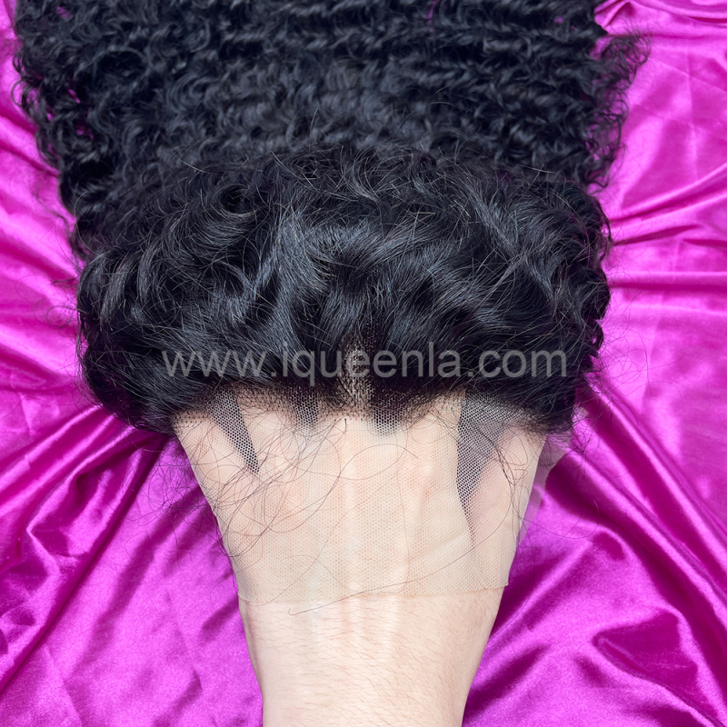 iqueenla Curly 13x4 Lace Frontal Pre-made Wig