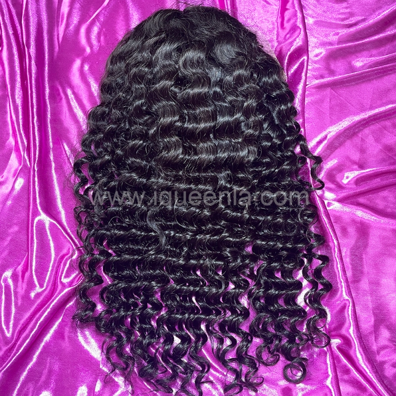 iqueenla Deep Wave 13x6 Lace Frontal Pre-made Wig