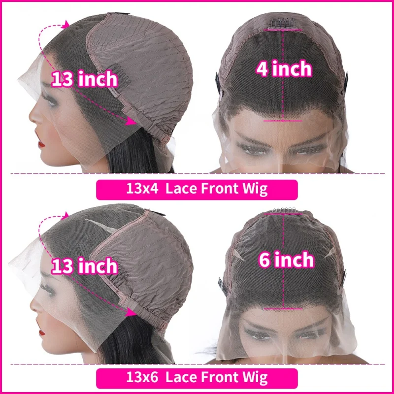 iqueenla Straight 13x4 Lace Frontal Pre-made Wig